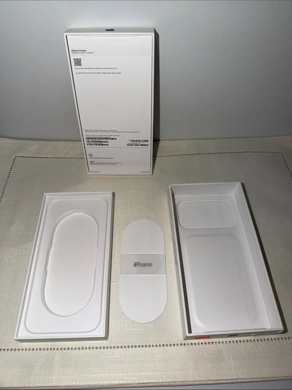 Apple iPhone 17 ProMax Boxes x 2 New Empty Boxes